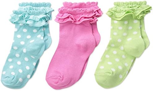 Dječja čarapa za djevojčice Pima s volanima 3 pr