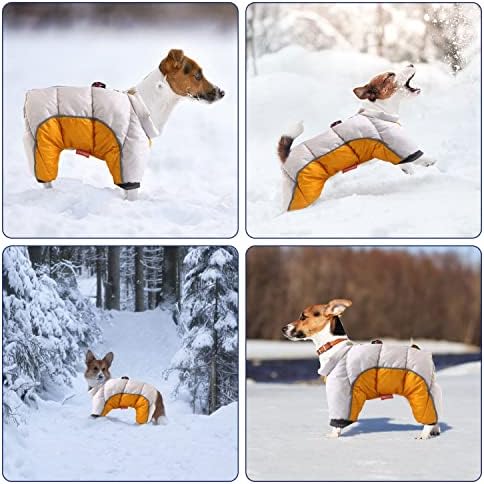 Zimski pas pamučni kaput vodootporni vjetar, Beacon Pet Topli podstavljeni psi Down Jacket, lagana vanjska odjeća za kućne