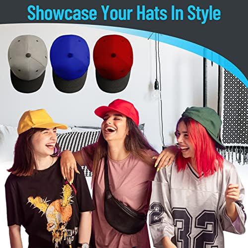 24pcs zidne kuke za šešire ljepljive minimalističke vješalice za šešire držač za bejzbolske kape montiran na zid