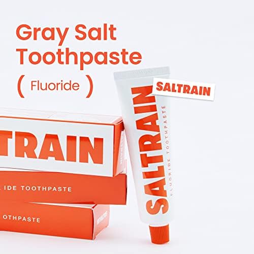 Saltrain fluoridna pasta za zube | Prirodna pasta za zube za svježi dah, nulta šupljina i otporne desni | Snažan miris, bogata