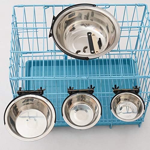 viseća zdjela za hranjenje pasa od nehrđajućeg čelika, veličina: Mini