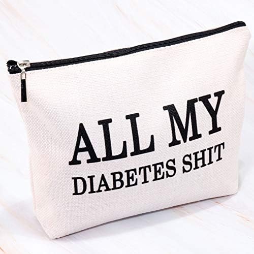 Mbmso sve moje dijabetes sranje torba smiješni dijabetički pokloni dijabetes nošenje torbe za dijabetičku turističku torbu