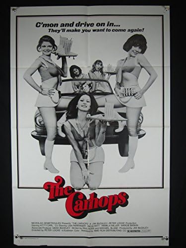 Carhops-1977-Poster-Kitty Carl-Wild Sexploitation! Vf