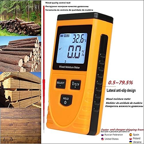 SLATIOM Digitalno drvo vlage GM630 Alati za ispitivanje vlage drva higrometar DIMBER DETAKT LCD zaslon