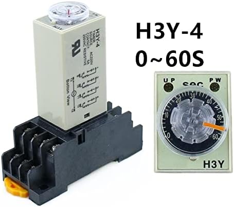 Inanir H3Y-4 0-60S Snaga za vrijeme kašnjenja Timer DPDT 14PINS H3Y-4 DC12V DC24V AC110V AC220V