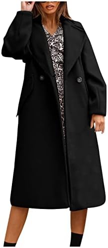 Prdecexlu lijepa jakna ženska zima dugi rukavi radna tunika solidna jakna od jakne tweed džepni rever udobna jakna