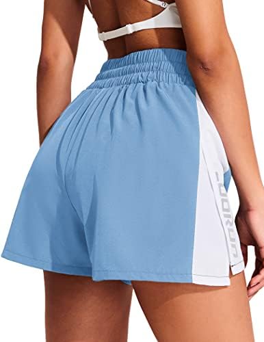 Coorun ženske atletske trčanje kratke hlače s visokim strukom vježbanja u teretani Kratki brzi džep za sportsku odjeću