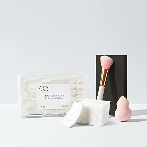 C-Queen 600pcs Pamučne jastučiće za uklanjanje šminke i čišćenje lica za čišćenje pamučnih jastučića za osjetljivu kožu,