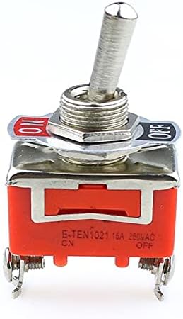 Bholsa 1PCS AC 250V 15A 2 PIN DPDT ON/OFF 2 Položaj Mini prekidač E-Ten1021 Orange