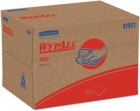 Wypall 41041 x80 krpe, kutija za hvalisavo, hidroknit, plava, 12 1/2 x 16 4/5