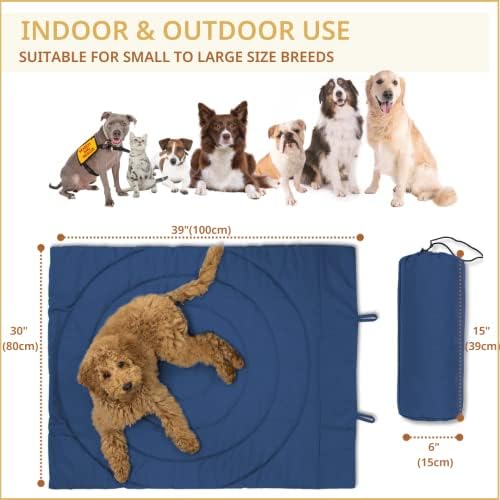 Prijenosni vanjski prostirke za pse - vodootporni, izdržljivi, preklopljivi i lagani krevet za kućne ljubimce u 39 x30 s
