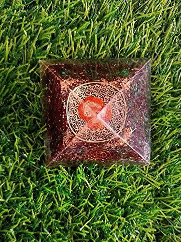 Sharvgun Black Tourmalin s cvijetom života generator energije Reiki ljekovita kristalna orgona Pyramid EMF Zaštita i meditacija