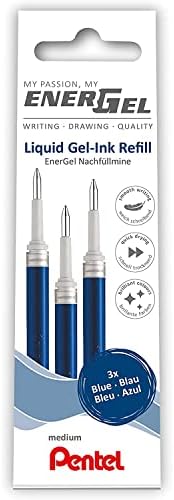 Pentel Energel XM BL77 - Uvlačna olovka s tekućim gelom za uvlačenje - 0,7 mm - 54% reciklirana - plava - uključuje poklon