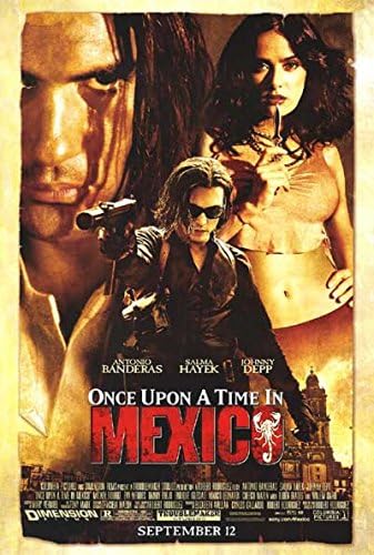 Nekada davno u Meksiku 2003. S/S filmski plakat 11x17