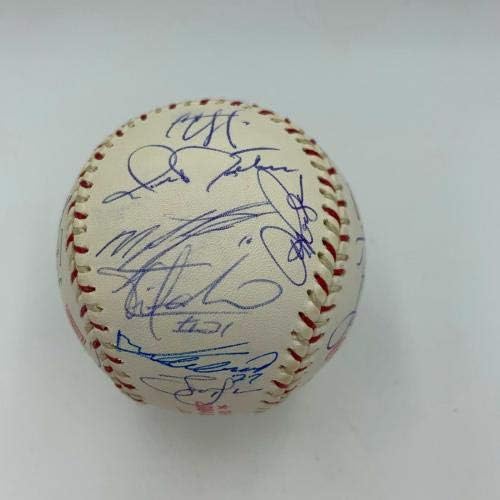 Derek Jeter Mariano Rivera Ortiz potpisao je 2004. All Star Game potpisani bejzbol MLB - Autografirani bejzbol
