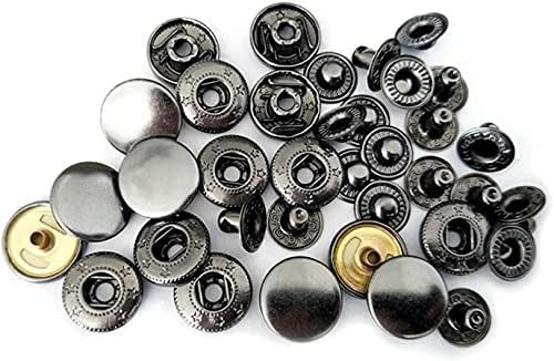 Accduer 10 Set Metal Metal Pritisnite Studs za šivanje gumba za učvršćivanje gumba za šivanje kožne zanatske vrećice za odjeću