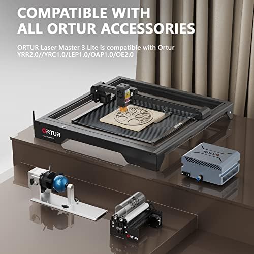 ORTUR Laser Master 3 LE s podesivim pomoćnim zrakom pumpom kapaciteta 50 l/mm