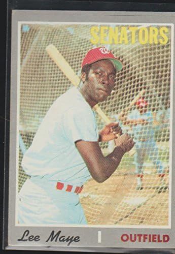 1970. Topps Lee Maye Senators Baseball Card 439