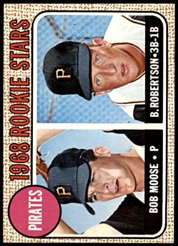 1968. Topps 36 A Pirates Rookies Bob Robertson/Bob Moose Pittsburgh Pirates NM Pirates