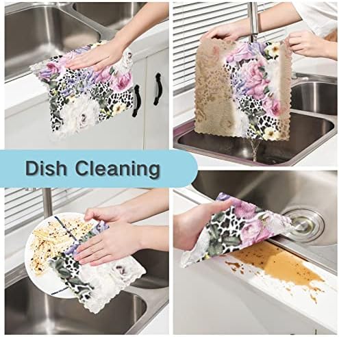 CATAKU PEONEY LEOPARD KRVI za jelo za pranje posuđa za čišćenje ručnika za čišćenje ručnika za čišćenje mikrofibera krpe