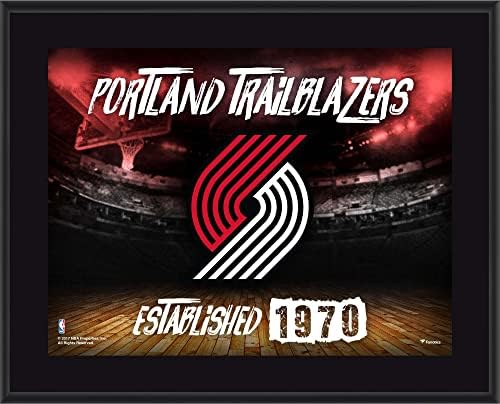 Portland Trail Blazers 10,5 x 13 sublimirani horizontalni tim logotipa - NBA timski plakovi i kolaže