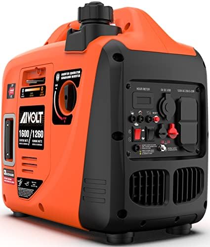 Aivolt 1600W Super tihi generator pretvarača, ultra lagani prijenosni generator na plin za kampiranje i kućnu upotrebu, EPA