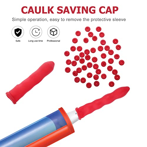 Hemobllo Caulk Cap Crvena kapuljača kapica za uštedu cijevi poklopci kapice za doradu cijevi za doradu za očuvanje i brtvljenje