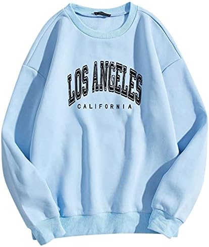 Potton Los Angeles Twichirt Pisma Country Twishirts Twishirts Dugi rukav pulover za žene za žene postavljene za žene za žene