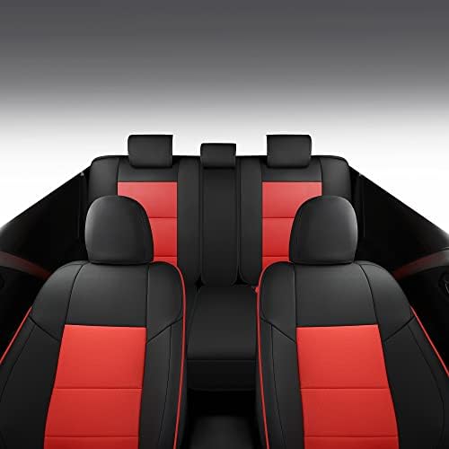 Tapha Faux kožni poklopac sjedala Set za Toyota RAV4 2013-2019, prozračni i vodootporni, uključuju poklopce sjedala za prednja