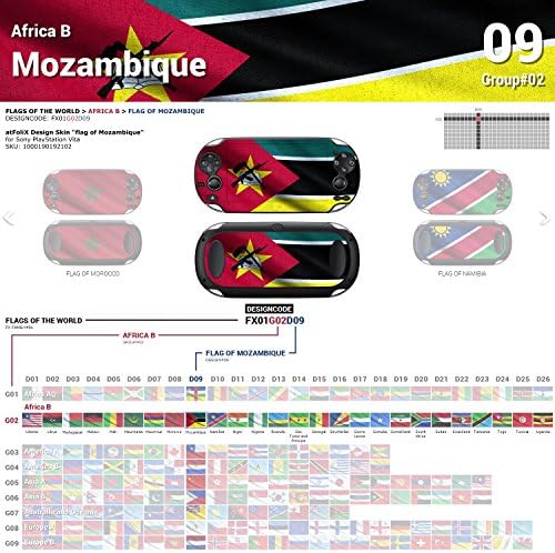 Dizajnerska koža s oznakom Zastava Mozambika za MN