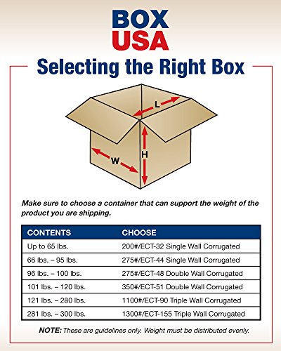 BOX USA B101010W5CSK Гофрокоробы, otporna na atmosferske uticaje, W5C, 10L x 10 W x 10 H, Kraft