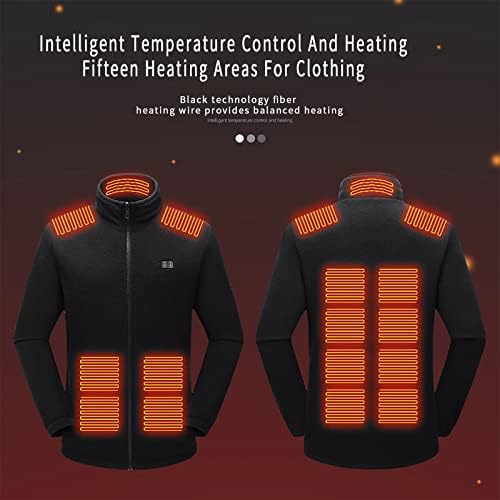 2022. Zimska grijana jakna za muškarce Usb Electric Greating Coat 15 Zone grijanja kapuljača plus veličina topla odjeća za