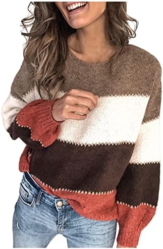 Ručni džemperi za žene, ženski džemper skijaški džemper Košulja za srce jeseni i zima nova boja okruglog vrata podudaranje