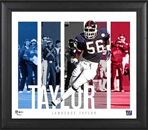 Lawrence Taylor New York Giants uokviren 15 x 17 Panel Collage - NFL Player Plakes i kolaži