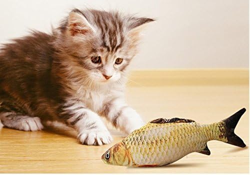 Smartrich kreativna smiješna igračka za ribu mačka, interaktivni jastuk za žvakanje emulacijske riblje igračke za mačke