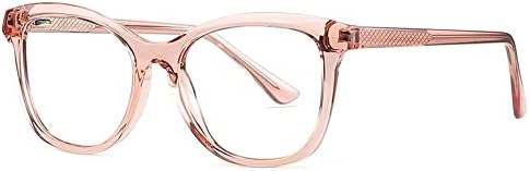 Resvio ženske naočale za čitanje plastičnih trendovskih proljetnih šarki čitatelji +1.00 prozirna ružičasta