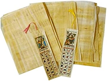 10 egipatski papir papirus 6x8 inč - drevne abecede papirus listovi -papyri za umjetnički projekt, scrapbooking i školska