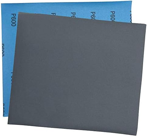 LOTFANCY 600 brusnog papira, 9 x 11 30pcs Suh mokri pijesak papir, silicijski karbidni brusni lim za automobilski namještaj