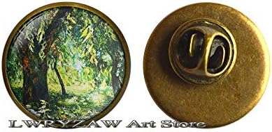 Vrba, vjetar i sunčani pin, nakit od vrbe drveća, vrba pin apstraktna umjetnička pin, vrbe broš, m301
