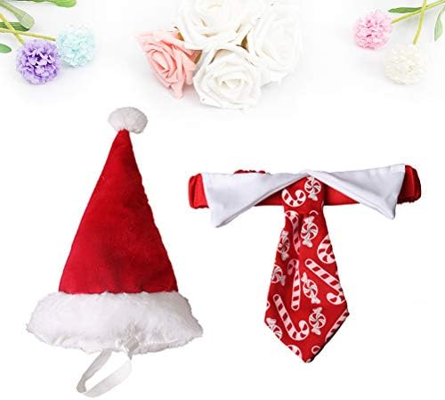 Hemobllo božićni kućni ljubimci Opsežni kućni ljubimci božićni ovratnik set ukrasne odjeće za zabavu kravata za kućne pse