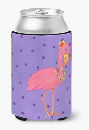 Ptica - flamingo limenka ili boca zagrljaj pića izolator