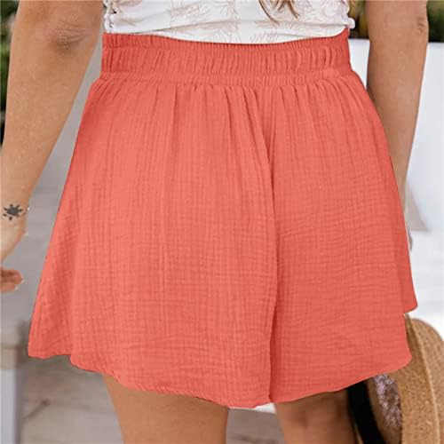 Ženske kratke hlače Ljetne udobne povremene elastične struke plaža progutane kratke kratke hlače pamučne odjeće Odjeća aktivne