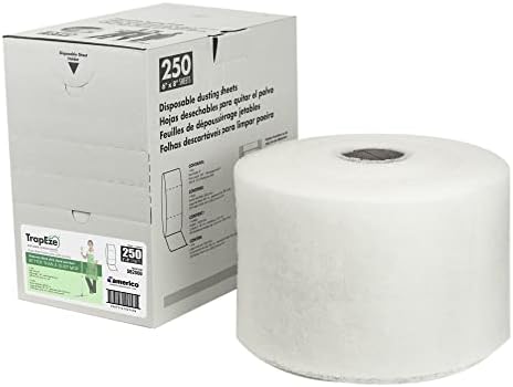 America® Trapeze® listovi za prašinu za jednokratnu upotrebu, 6 x 8 bijele boje, rola od 250 listova