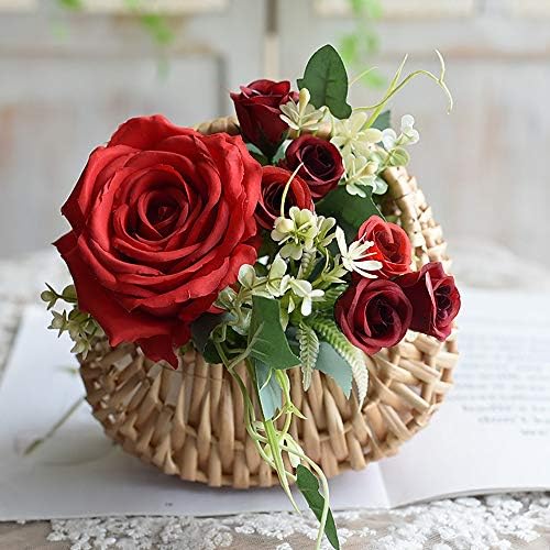 2pcs ručna košara za cvjetne aranžmane ručno tkani lonac za cvijeće košara za pohranu košara za cvjetne djevojke Kućni dekor