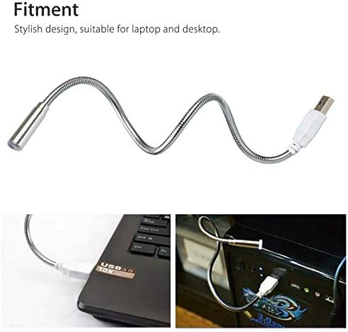 Linalife USB Fleksibilna svijetla noćna lampica Laptop prijenosno računalo računalo metalno računalo Moderna USB LED svjetiljka,