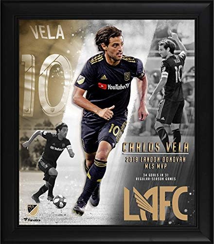 Carlos Vela LAFC 2019 MLS Sezona MVP uokviren 15 x 17 kolaž - nogometni plakovi i kolaži