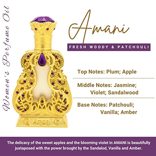 Naseem Amani Koncentrirani parfem ulja bez alkohola bez sastava jasmina voćnog sandalovine vanilije s dugotrajnim arapskim