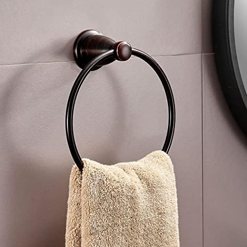 Brončani prsten za ručnike u kupaonici s uljem, brončani stalak za ručnike, kupaonski pribor, zidni nosač od nehrđajućeg