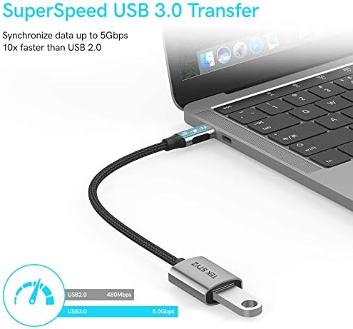 TEK STYZ USB-C USB 3.0 adapter kompatibilan s vašim Samsung Galaxy F23 OTG Type-C/PD muški USB 3.0 ženski pretvarač.
