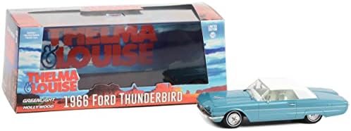 1966. met, Thunderbird kabriolet. W/Bijela interijer Thelma & Louise Hollywood 1/43 Diecast Model Car by Greenlight 86619